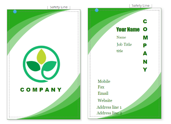 Graphic Name Card Template