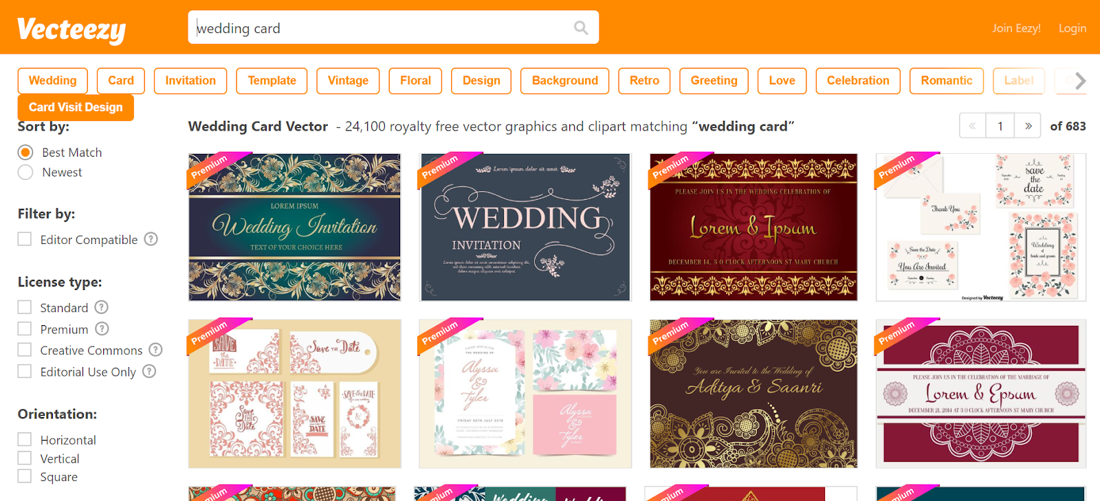 Top 5 Free Wedding Card Vector Websites